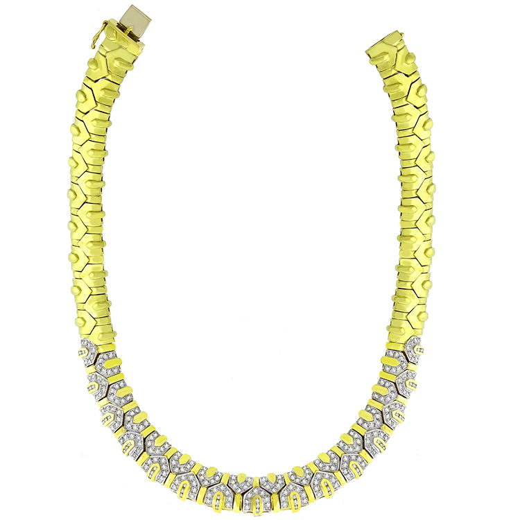 6.00ct Diamond Geometric Necklace 