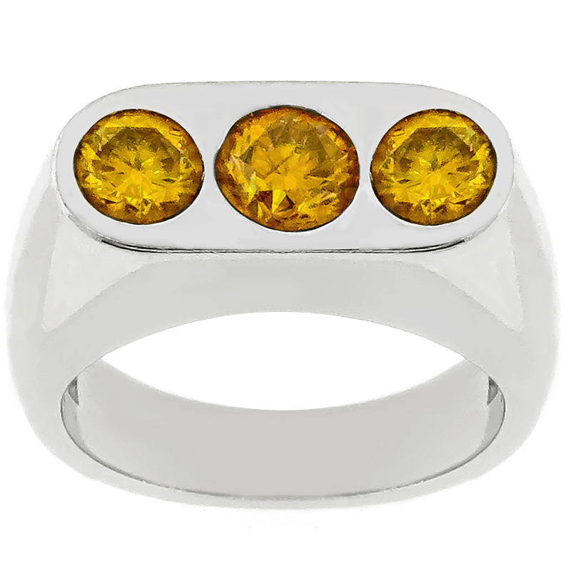 1.20ct Fancy Diamond Gold Ring
