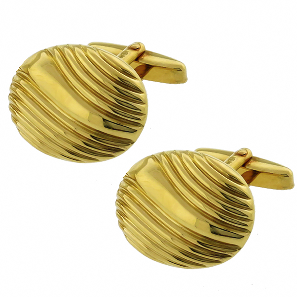 18k yellow gold cufflinks 1