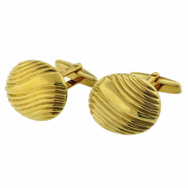 18k yellow gold cufflinks 1