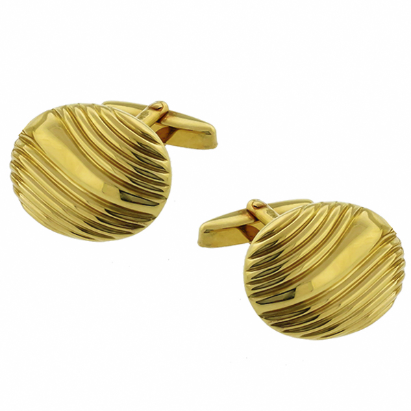 18k yellow gold cufflinks 1