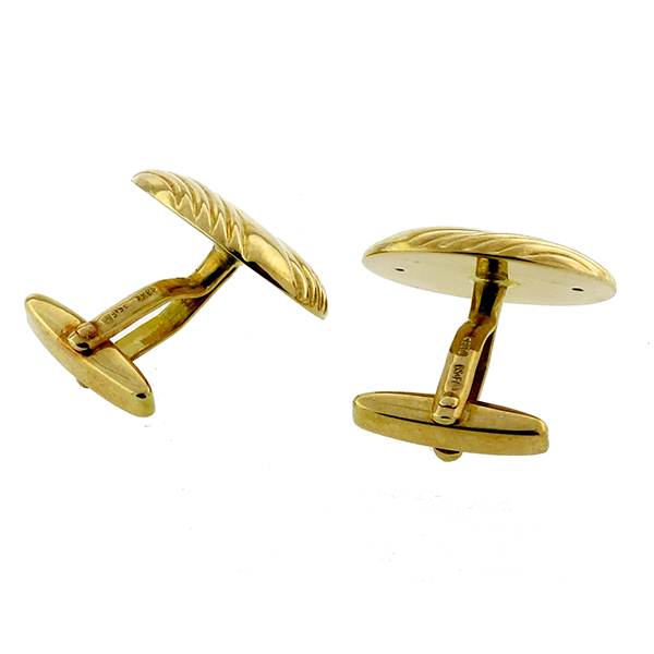 18k yellow gold cufflinks 1