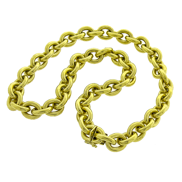 Bulky Gold Cable Chain Necklace | Israel Rose