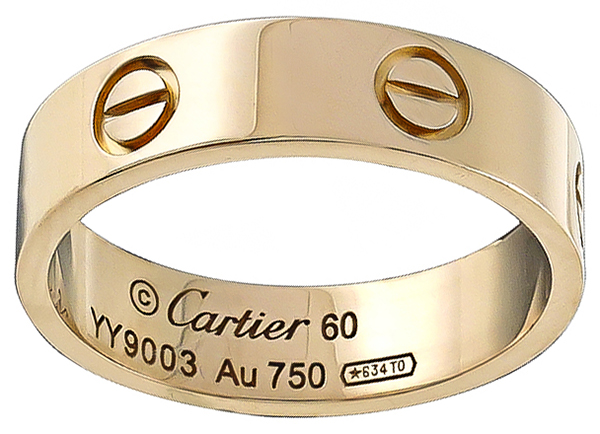 Cartier Gold Wedding Love Band Photo 1
