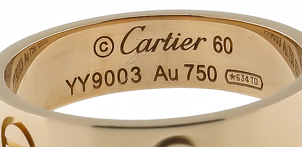 Cartier Gold Wedding Love Band Photo 1