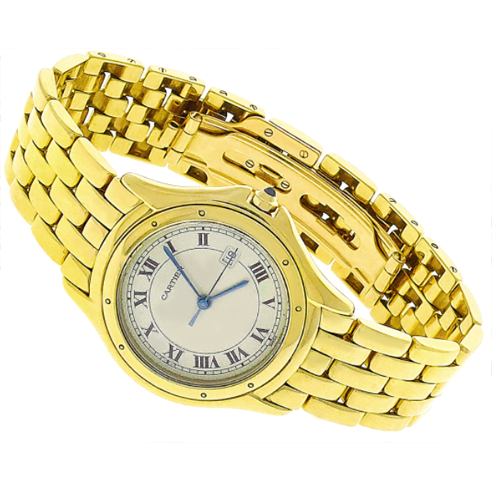 Cartier Cougar Gold Watch 