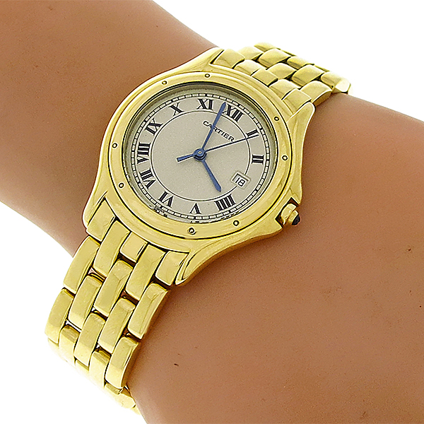 Cartier Cougar Gold Watch 