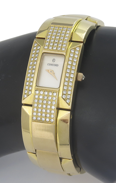 concord 2.50ct diamond gold watch photo1