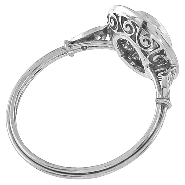 egl certified 1.00ct diamond engagement ring photo 1