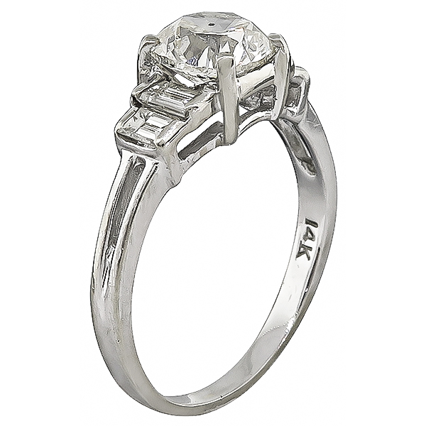 EGL Certified 1.38ct Diamond Engagement Ring