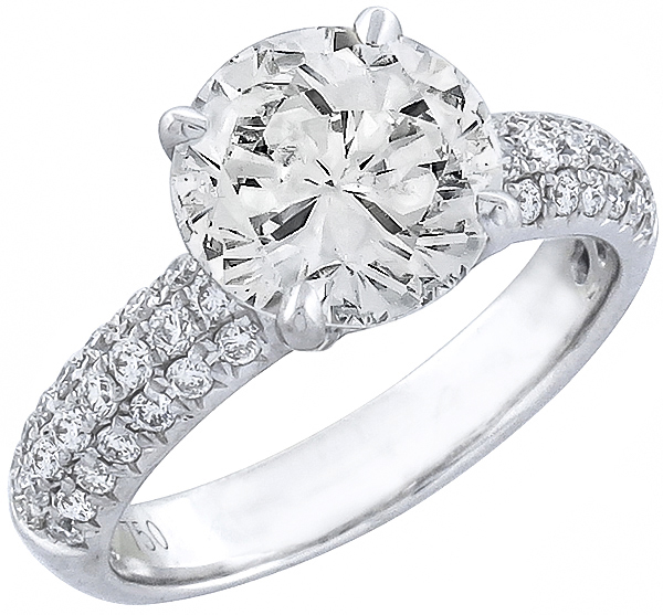 diamond 18k white gold engagement ring 1