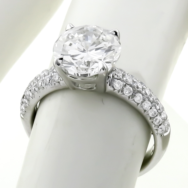 diamond 18k white gold engagement ring 1