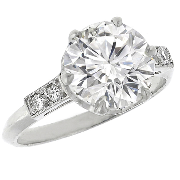 diamond platinum engagement ring 1