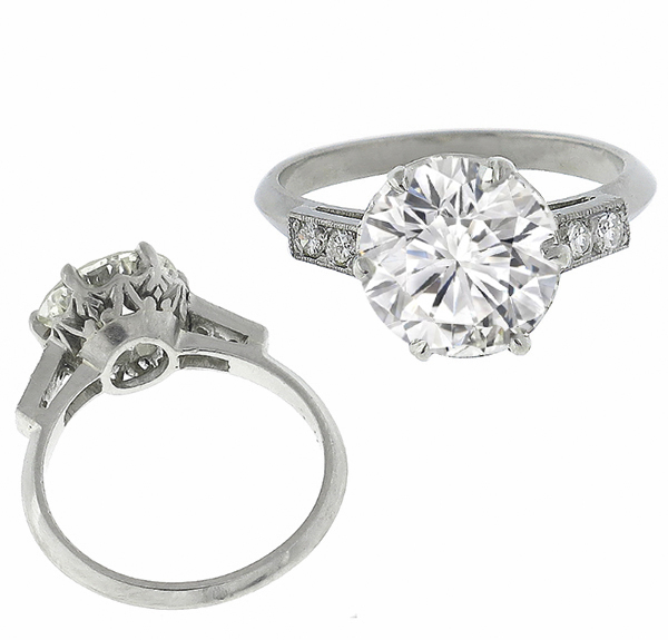 diamond platinum engagement ring 1