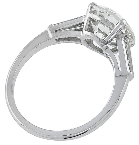 egl certified 3.02ct diamond engagement ring photo 1