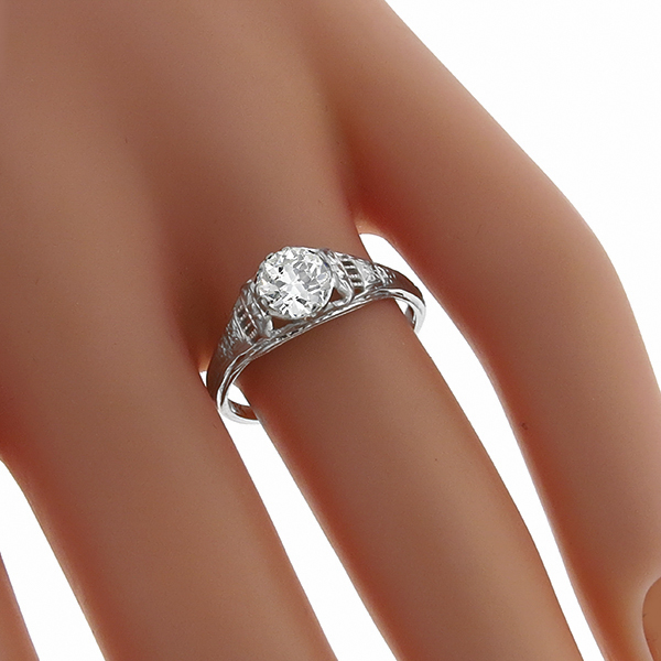 diamond platinum engagement ring 1