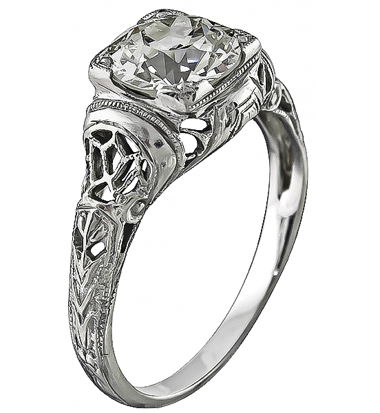 Edwardian 1.10ct Diamond Engagement Ring