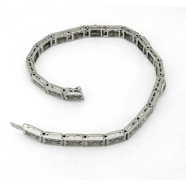  14k white gold bracelet 1