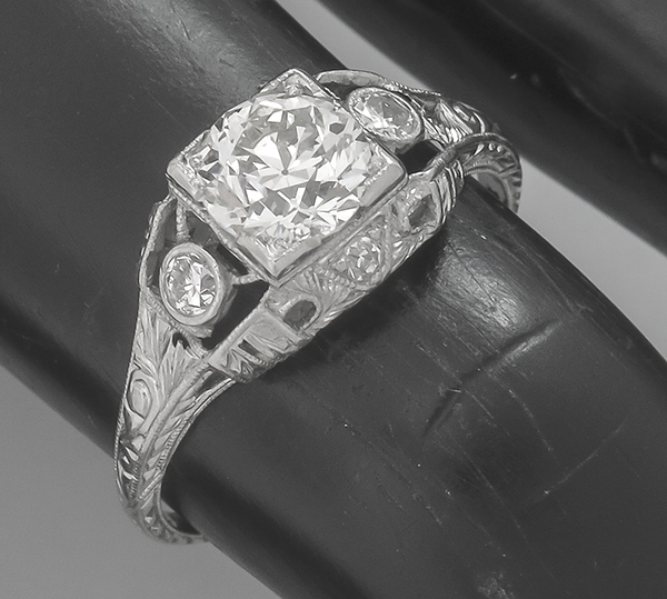 Edwardian Platinum Engagement Ring