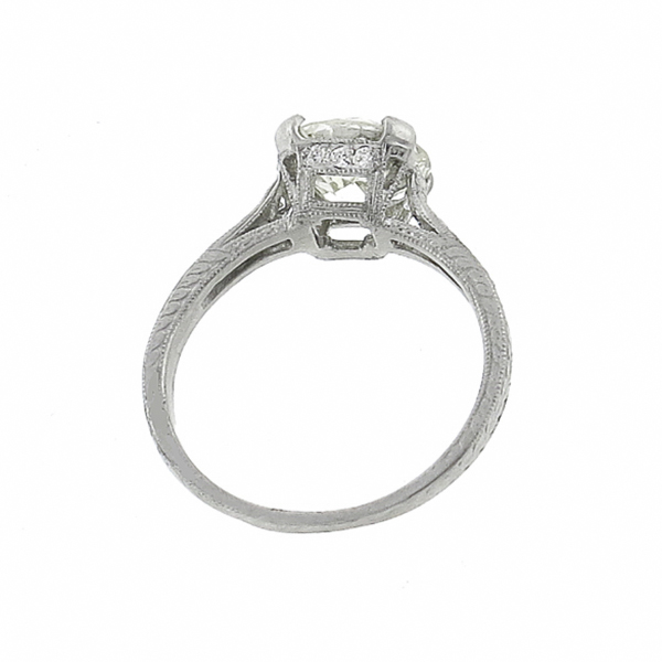  diamond platinum engagement ring 1