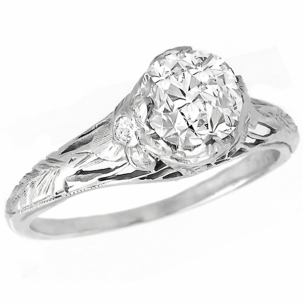 platinum diamond engagement ring 1