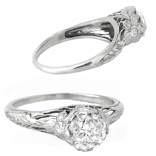 platinum diamond engagement ring 1