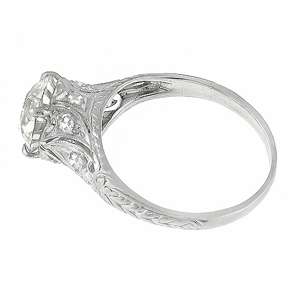  diamond platinum engagement ring 1