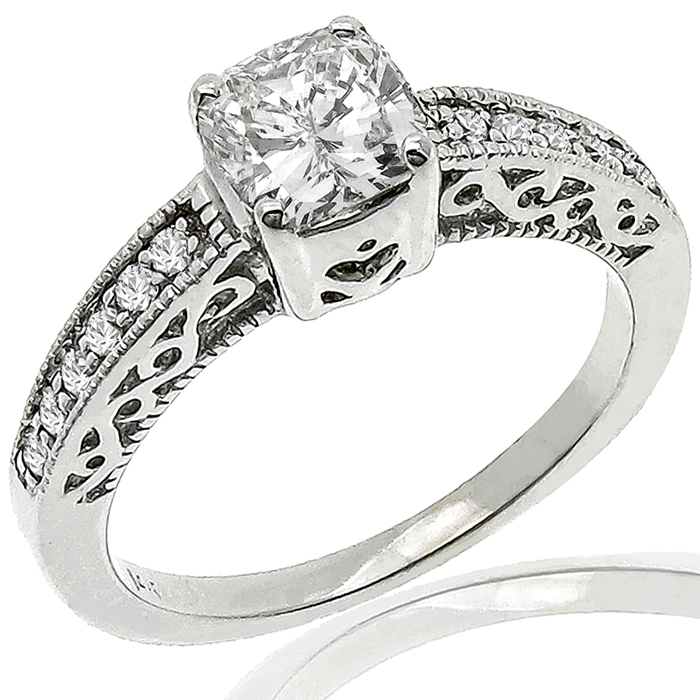 Diamond Engagement Ring & Wedding Band Set 
