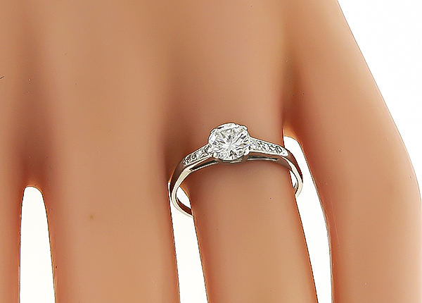 Estate 0.50ct Diamond Engagement Ring