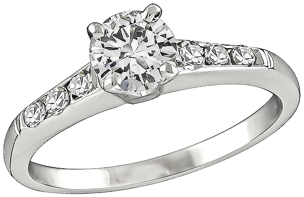 Estate 0.50ct Diamond Engagement Ring and Wedding Band Set