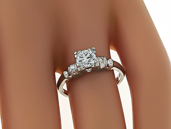 Estate 0.55ct Diamond Engagement Ring