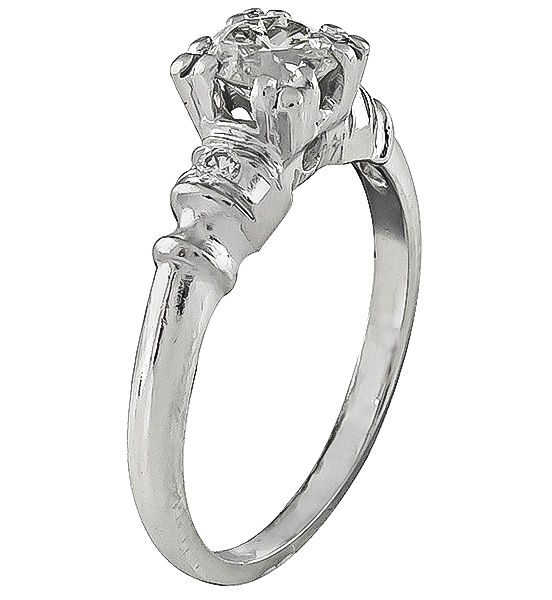 Estate 0.55ct Diamond Engagement Ring