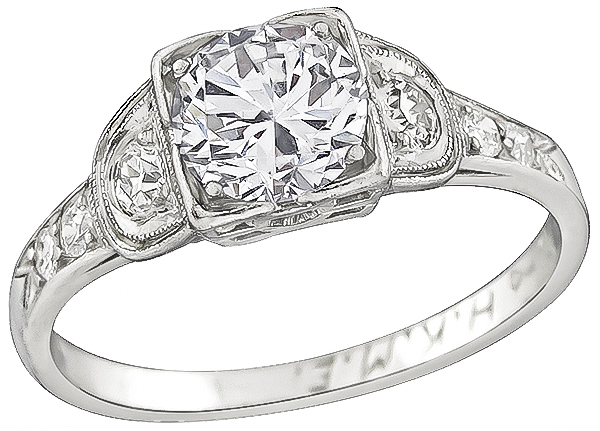 Estate 0.65ct Diamond Engagement Ring