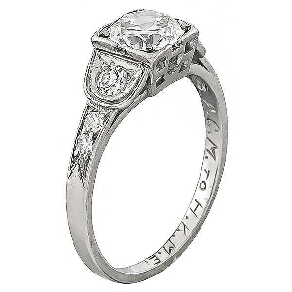 Estate 0.65ct Diamond Engagement Ring