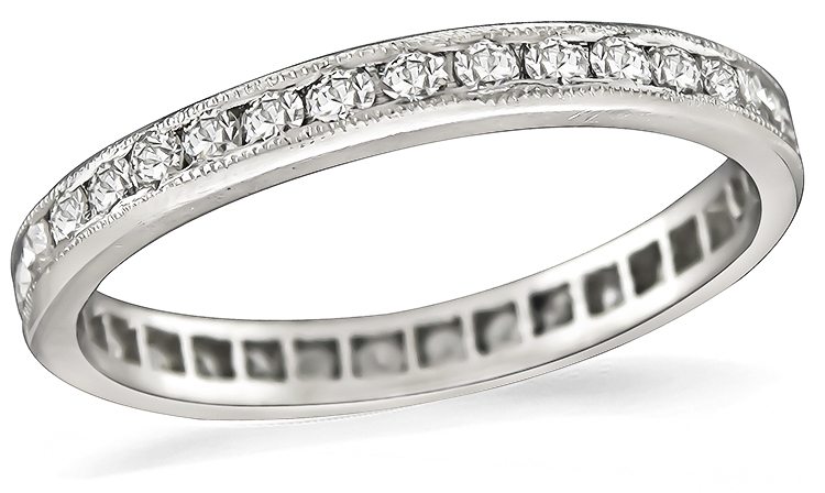 Estate 0.70ct Diamond Eternity Wedding Band