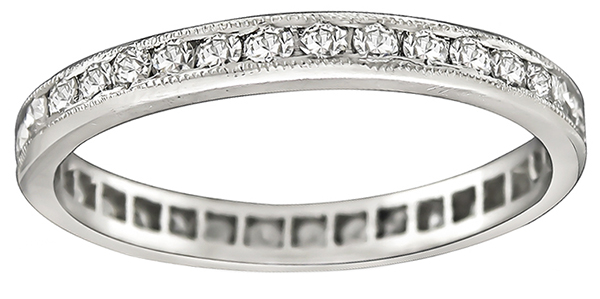 Estate 0.70ct Diamond Eternity Wedding Band