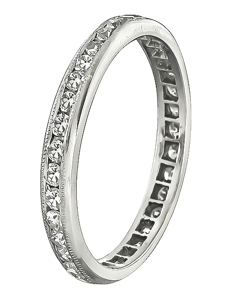 Estate 0.70ct Diamond Eternity Wedding Band