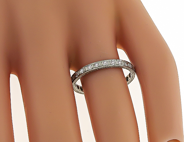 Estate 0.75ct Diamond Eternity Wedding Band