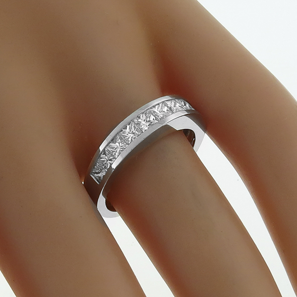  diamond 14k white gold wedding band 1