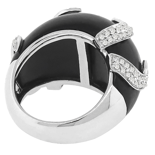 Diamond Onyx Gold Cocktail Ring