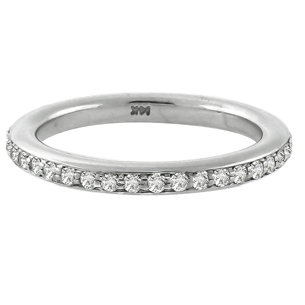 14k white gold diamond eternity wedding band 1