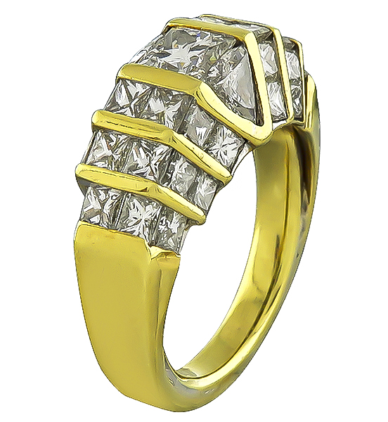 Estate 0.80ct Center Diamond 2.00ct Diamond Ring