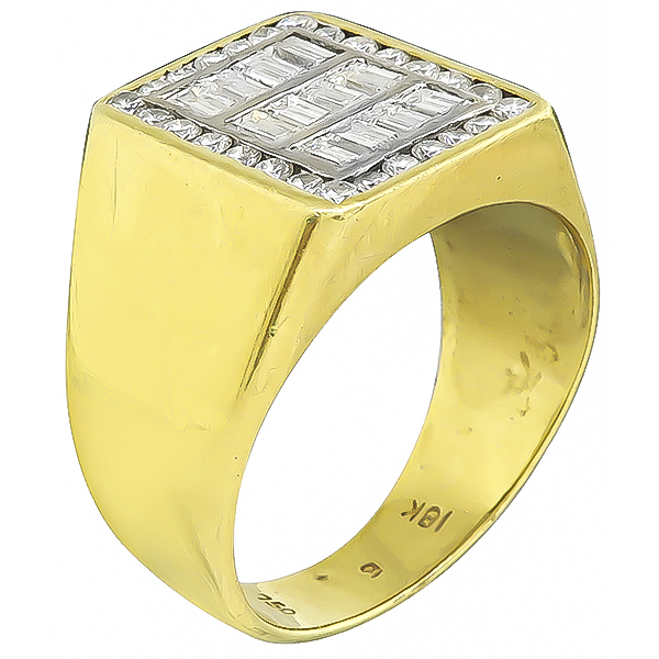 Estate 0.80ct Diamond Men's Ring