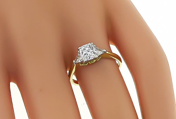 Estate 0.85ct Diamond Engagement Ring