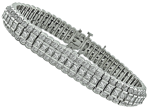 Estate 10.00ct Diamond Bracelet