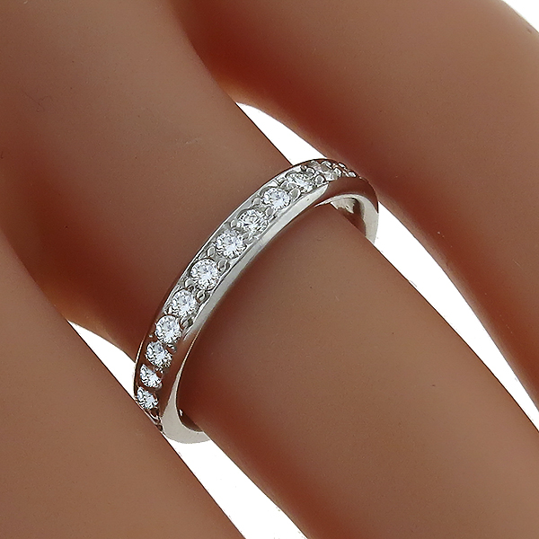 platinum diamond eternity wedding band 1