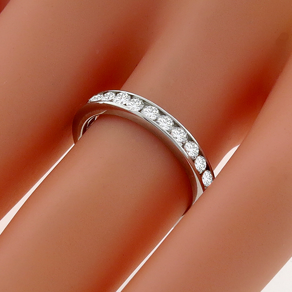 diamond eternity platinum wedding band 1
