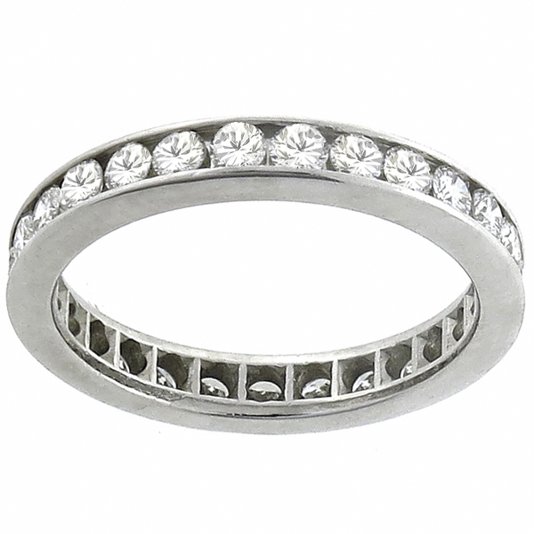 diamond eternity platinum wedding band 1