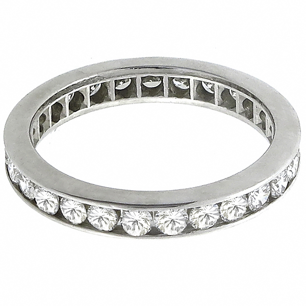 diamond eternity platinum wedding band 1