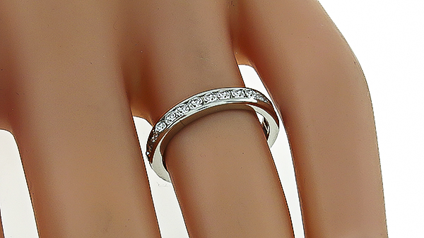 Estate 1.20ct Diamond Eternity Wedding Band Photo 1